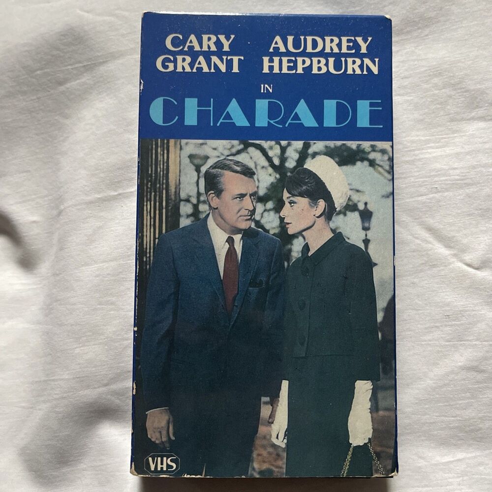 Charade VHS 1963, 1985 Release Cary Grant Audrey Hepburn